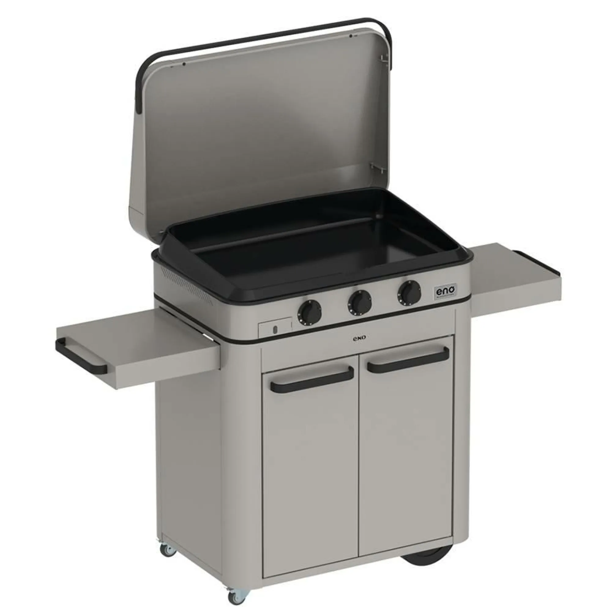 Camif Ensembles Planchas Et Dessertes>ENO Ensemble Plancha sign Gaz 80, Couvercle et Chariot -