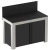 Camif Cuisines D'Extérieur|Dessertes Planchas>ENO Meuble de Cuisine pour Plancha 120 x 60 cm Félix en Inox