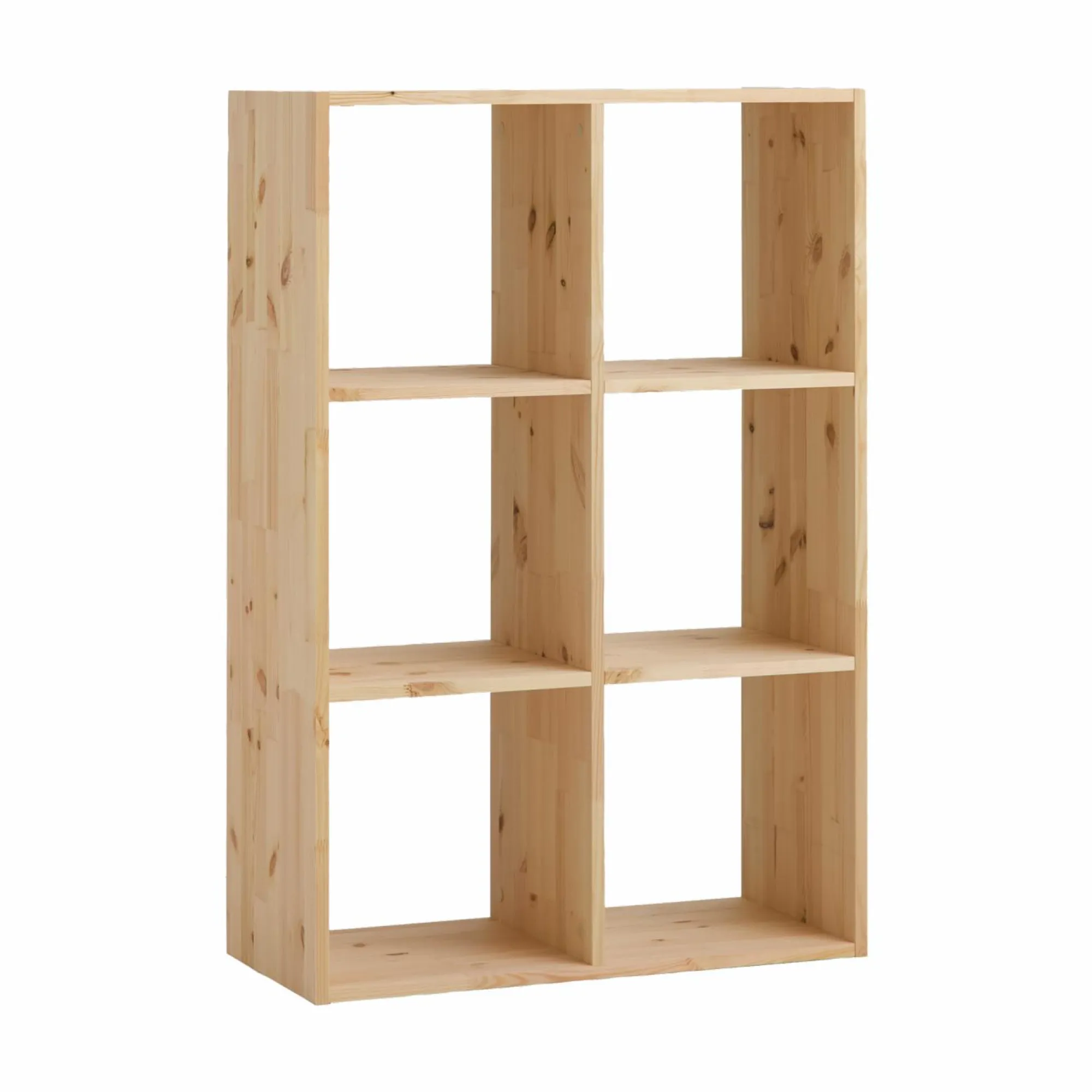 Camif Etagères>Etagère bois massif 2x3 cases Elio