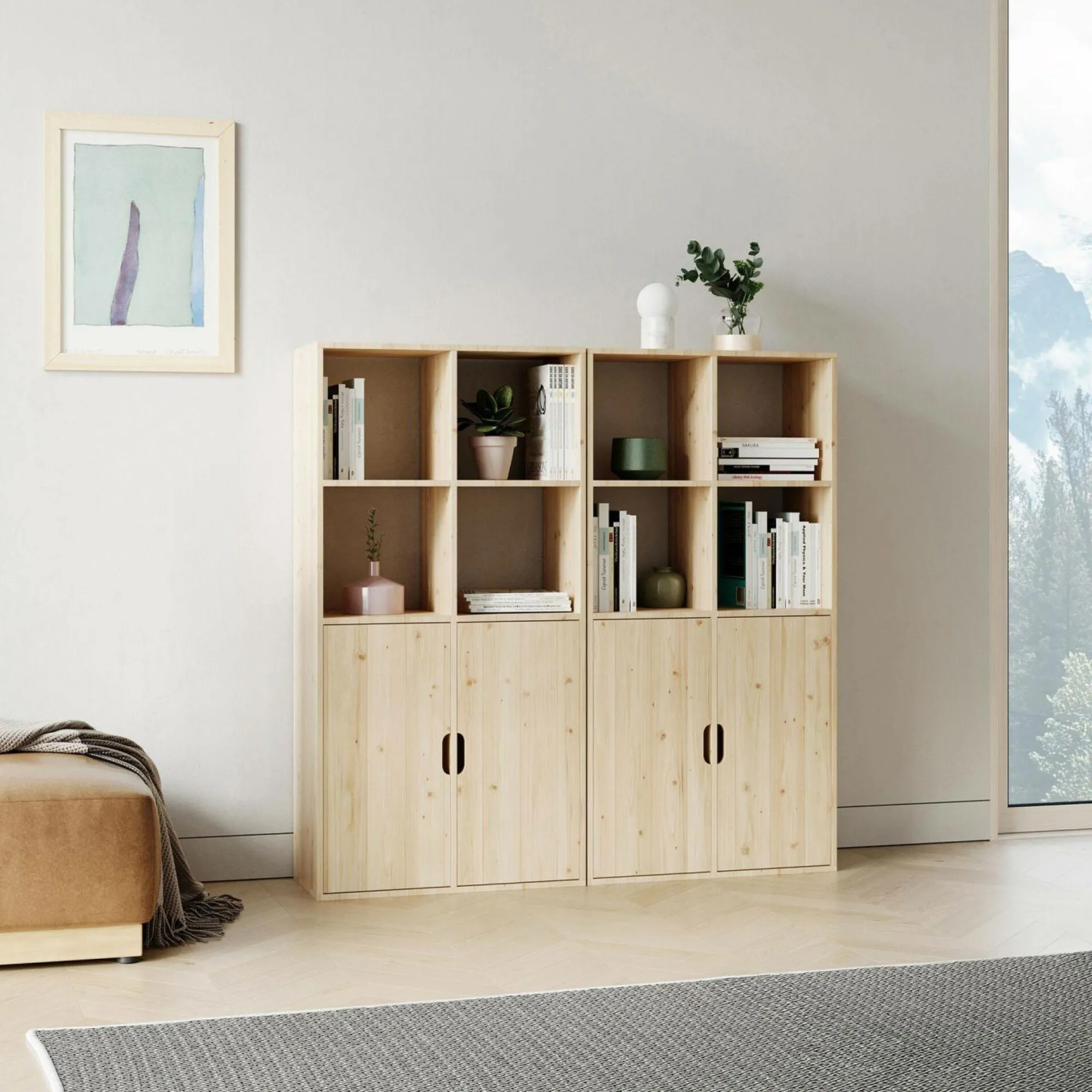 Camif Etagères>Etagère bois massif 4x4 cases Elio