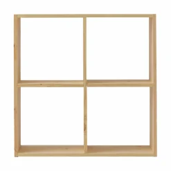 Camif Etagères>Etagère bois massif 2x2 cases Elio