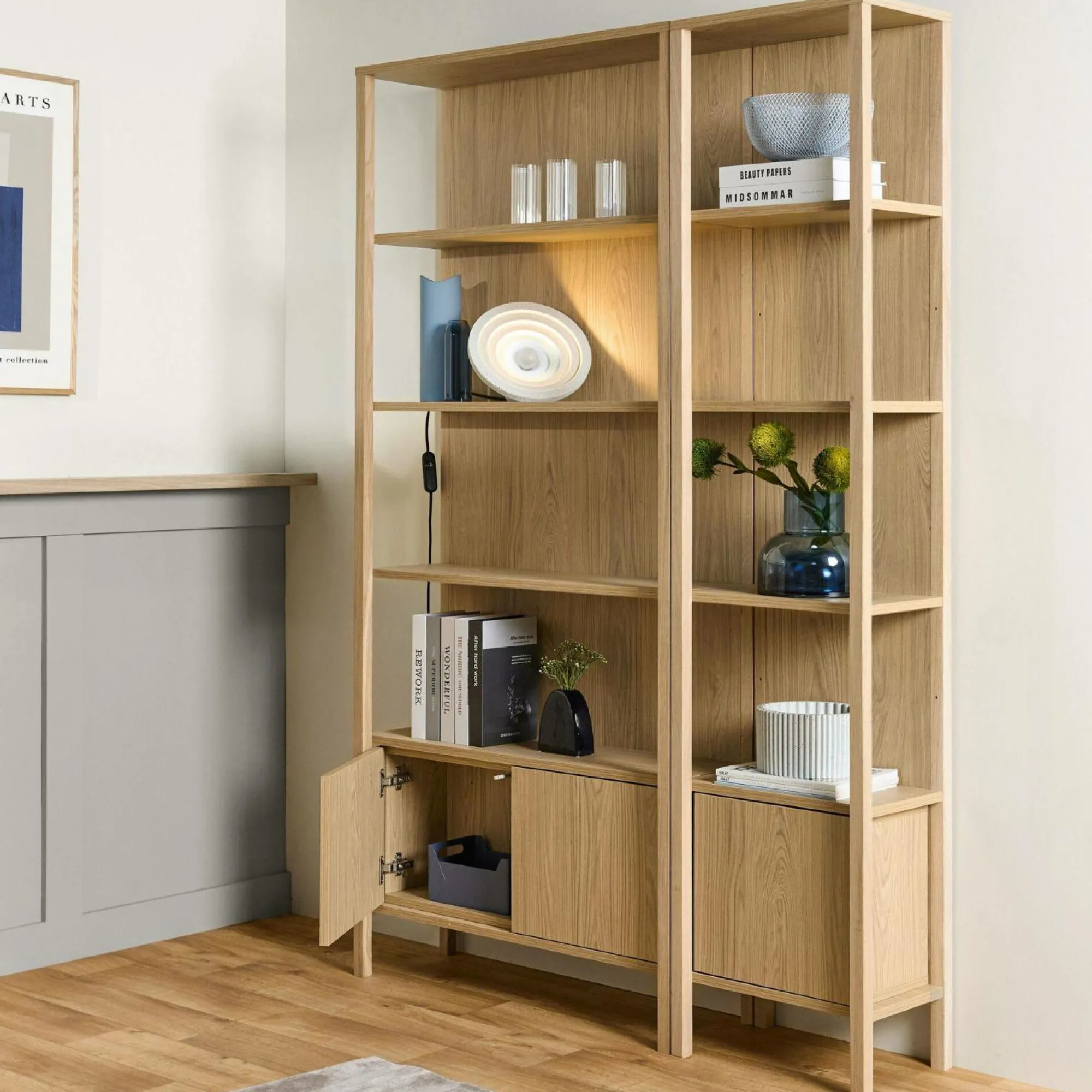 Camif Bibliothèques>Etagère décor bois L90cm Simon