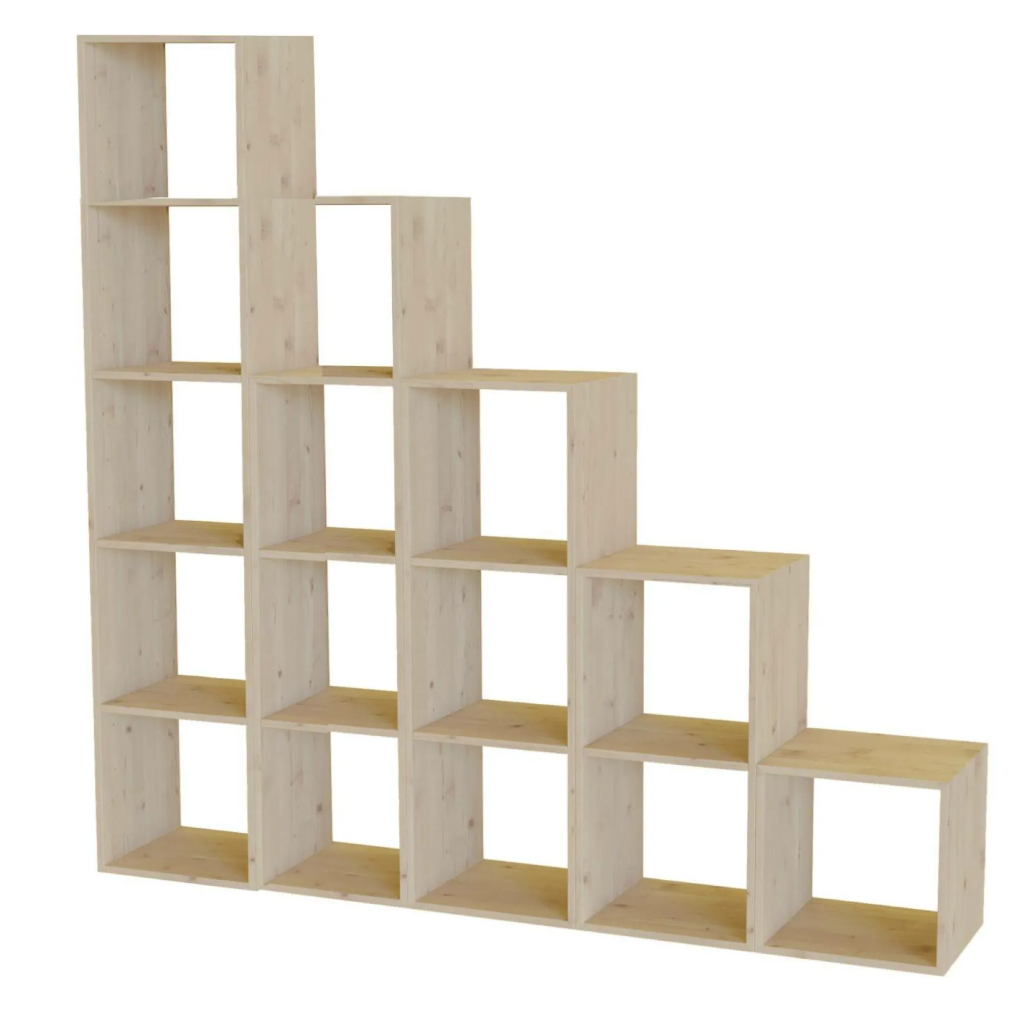 Camif Etagères|Bibliothèques>Etagère escalier bois massif grande version Elio