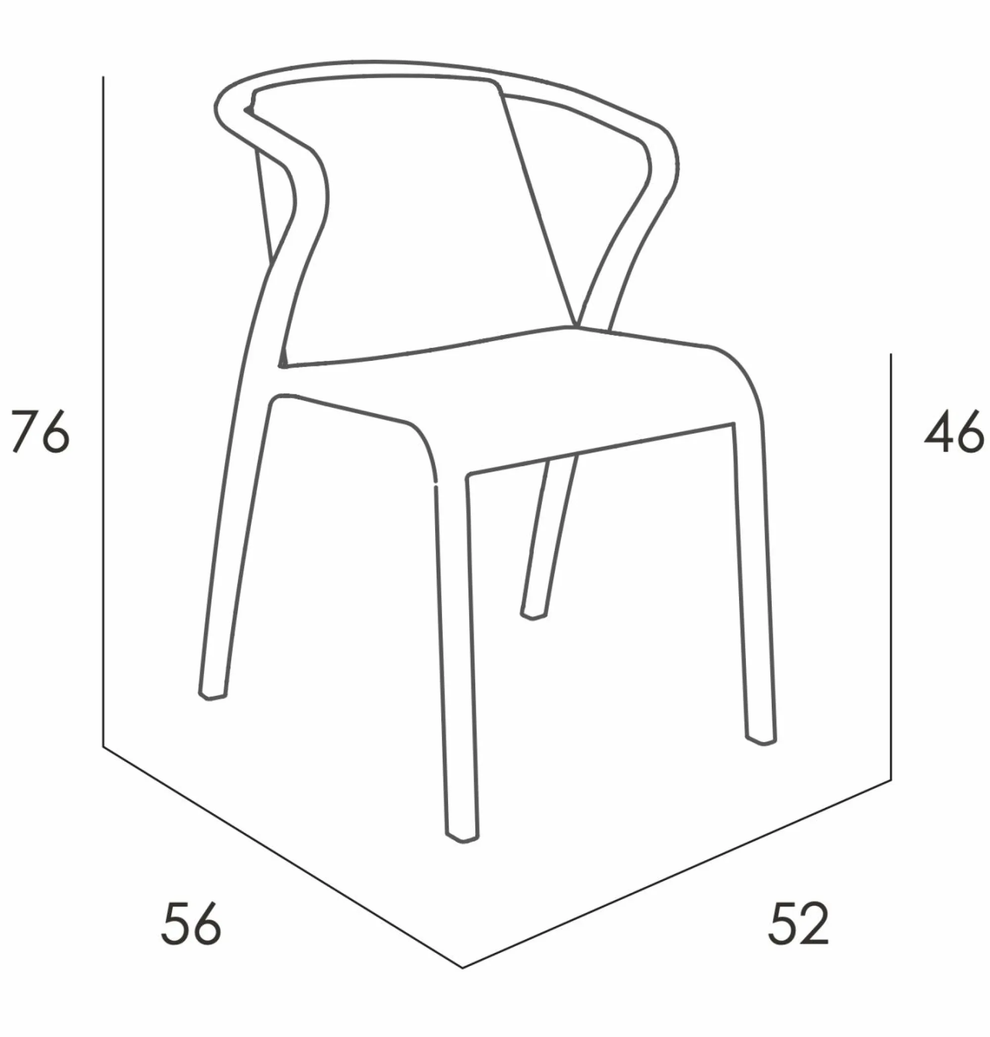 Camif Fauteuils De Jardin>EZPELETA Lot de 2 Fauteuils Empilables Fado -