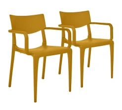 Camif Fauteuils De Jardin>EZPELETA Lot de 2 Fauteuils Empilables Town -