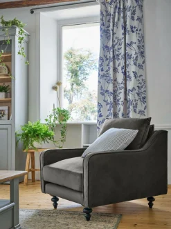 Camif Canapés Fixes>Fauteuil velours Orso -