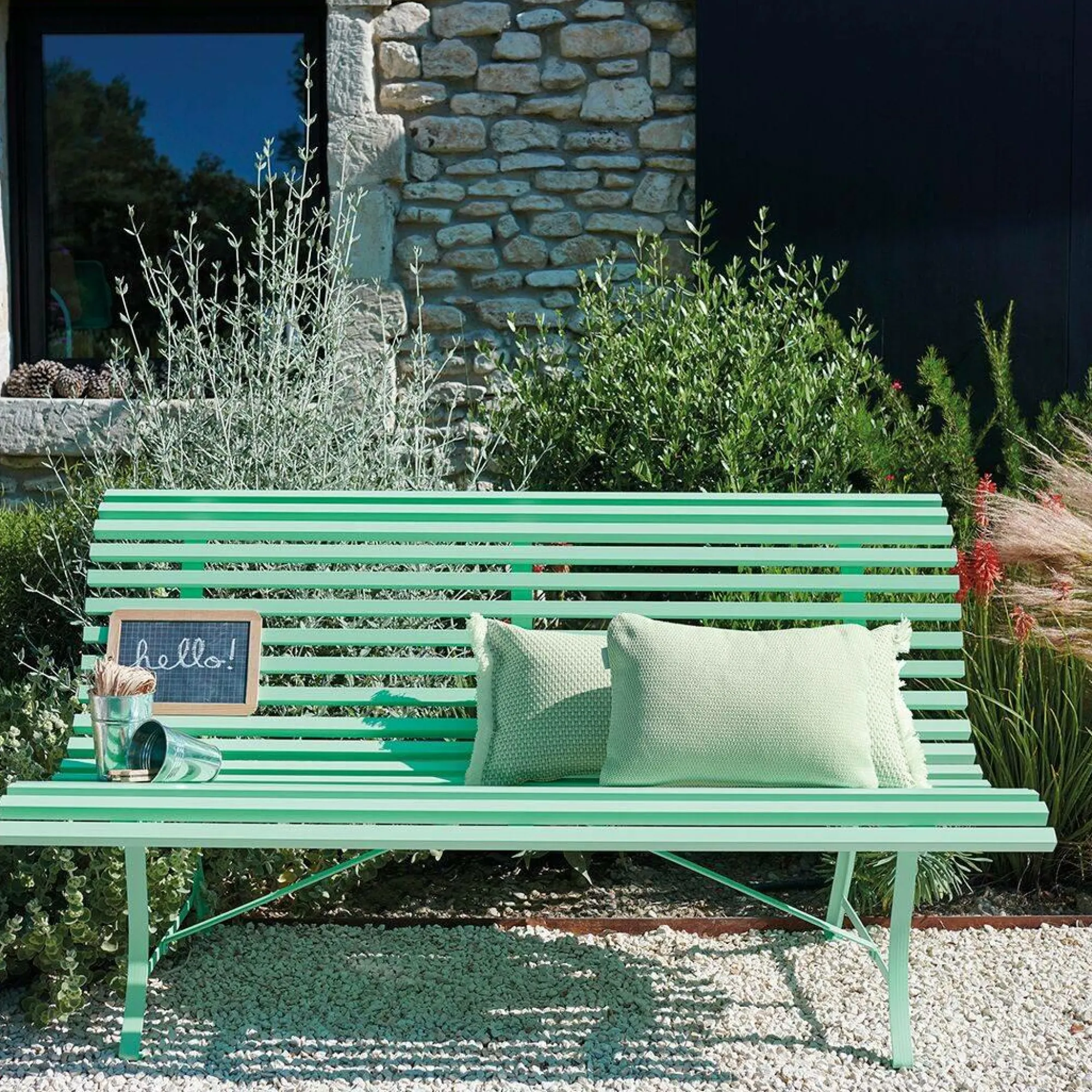 Camif Bancs De Jardin>FERMOB Banc 3 Places 150 cm Louisiane en Acier -