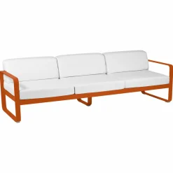 Camif Canapés Et Fauteuils De Jardin>FERMOB Canapé 3 Places Bellevie Blanc Grisé en Aluminium -