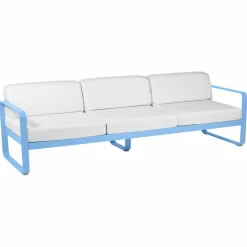 Camif Canapés Et Fauteuils De Jardin>FERMOB Canapé 3 Places Bellevie Blanc Grisé en Aluminium -