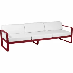 Camif Canapés Et Fauteuils De Jardin>FERMOB Canapé 3 Places Bellevie Blanc Grisé en Aluminium -