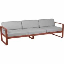 Camif Canapés Et Fauteuils De Jardin>FERMOB Canapé 3 Places Bellevie Gris Flanelle en Aluminium -