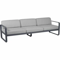 Camif Canapés Et Fauteuils De Jardin>FERMOB Canapé 3 Places Bellevie Gris Flanelle en Aluminium -