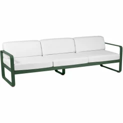 Camif Canapés Et Fauteuils De Jardin>FERMOB Canapé 3 Places Bellevie Blanc Grisé en Aluminium -