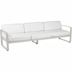 Camif Canapés Et Fauteuils De Jardin>FERMOB Canapé 3 Places Bellevie Blanc Grisé en Aluminium -