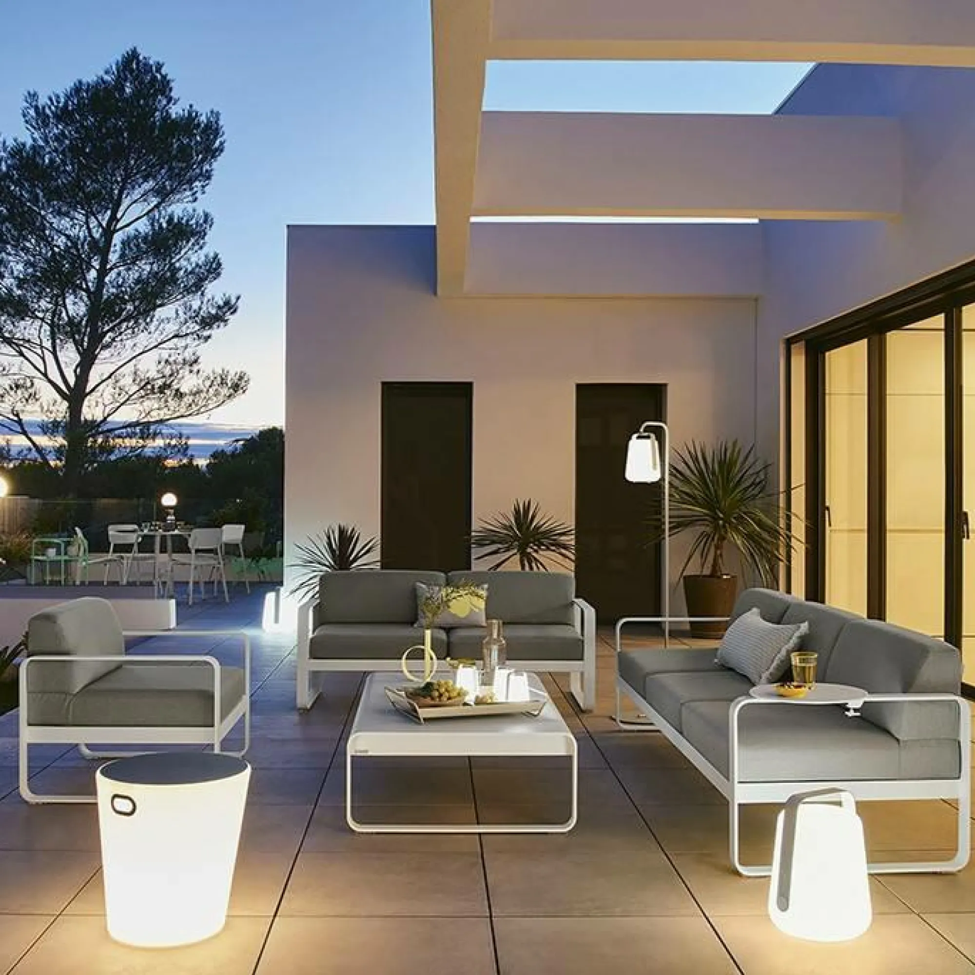 Camif Canapés Et Fauteuils De Jardin>FERMOB Fauteuil Bellevie Gris Flanelle en Aluminium -