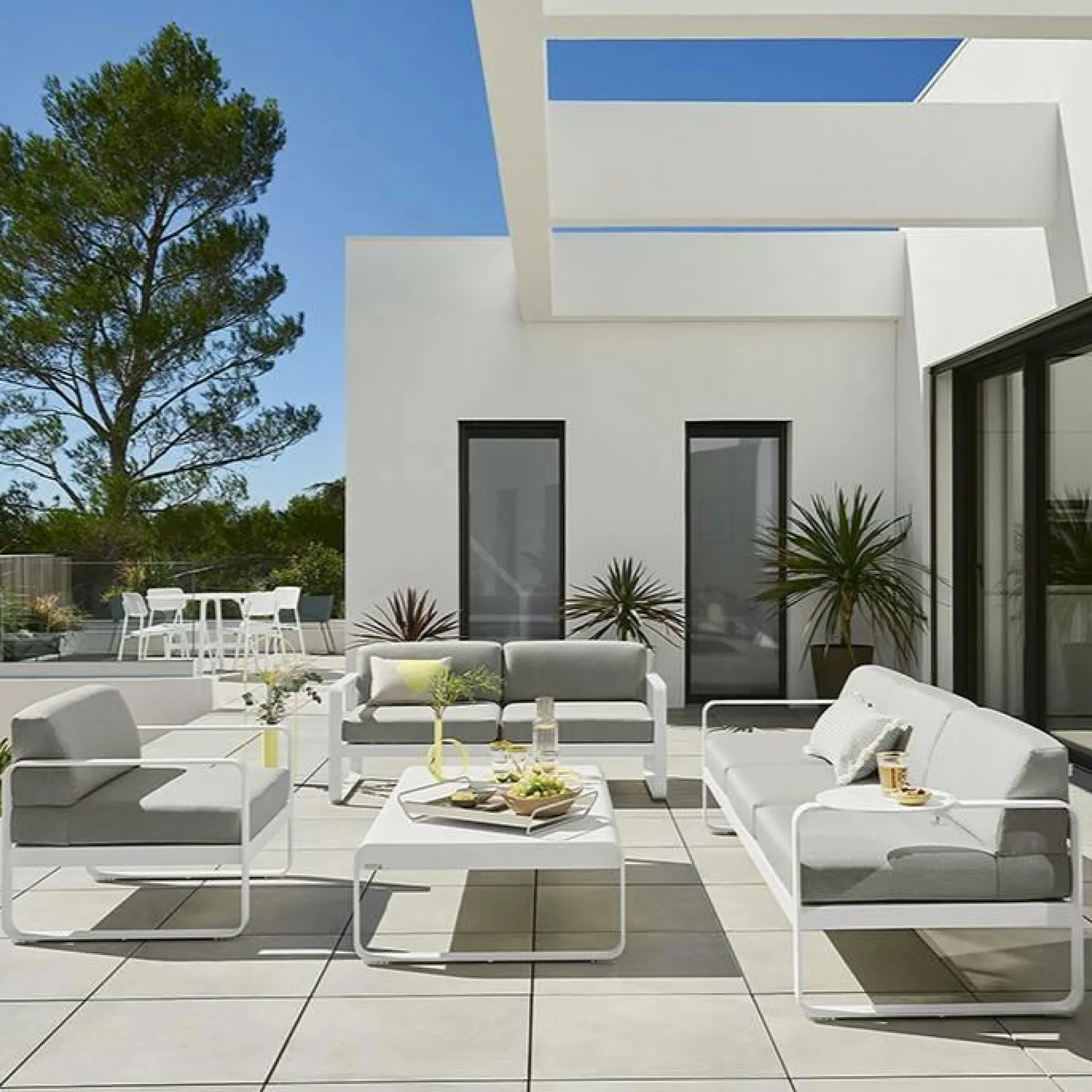 Camif Canapés Et Fauteuils De Jardin>FERMOB Fauteuil Bellevie Gris Flanelle en Aluminium -