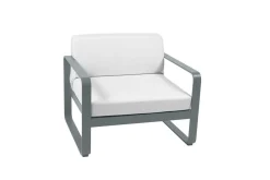 Camif Canapés Et Fauteuils De Jardin>FERMOB Fauteuil Bellevie Blanc Grisé en Aluminium -