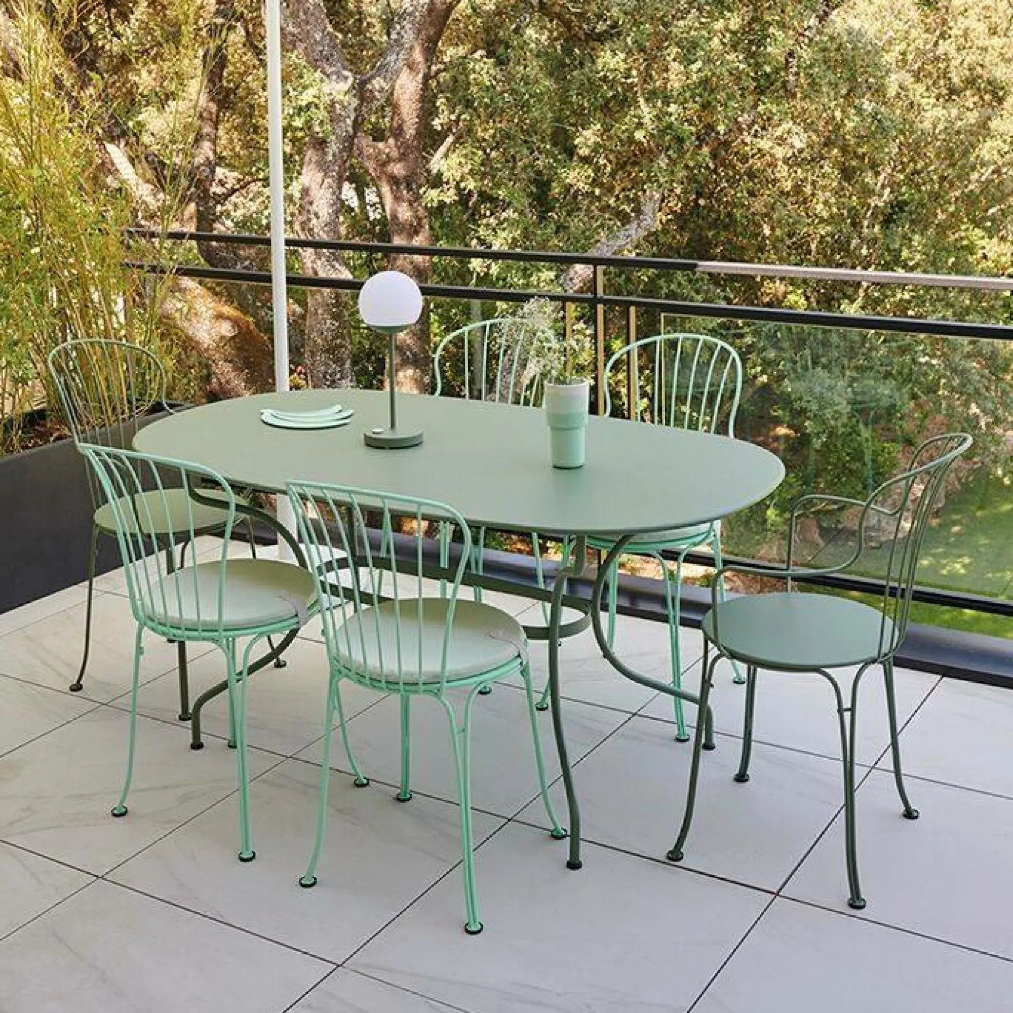 Camif Fauteuils De Jardin>FERMOB Lot de 2 Fauteuils Empilables Opéra+ en Acier -
