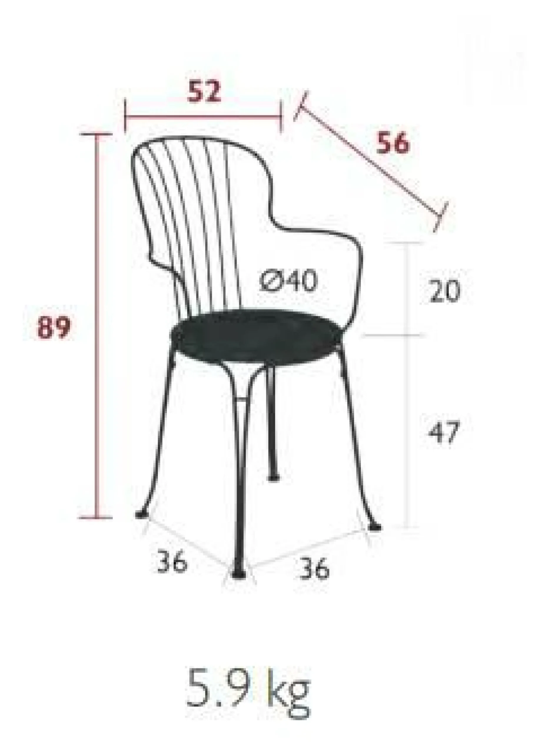 Camif Fauteuils De Jardin>FERMOB Lot de 2 Fauteuils Empilables Opéra+ en Acier -