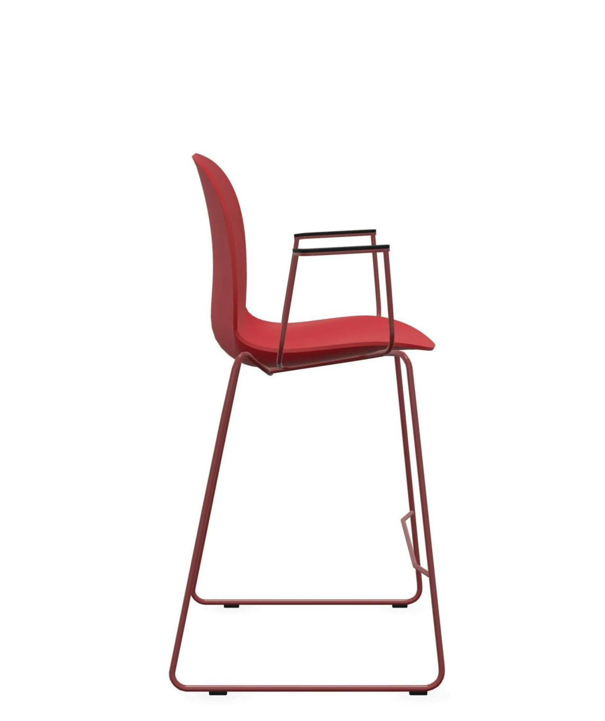 Camif Tabourets>FLOKK Chaise haute empilable avec accoudoirs et pieds luge acier Noor 6090 -