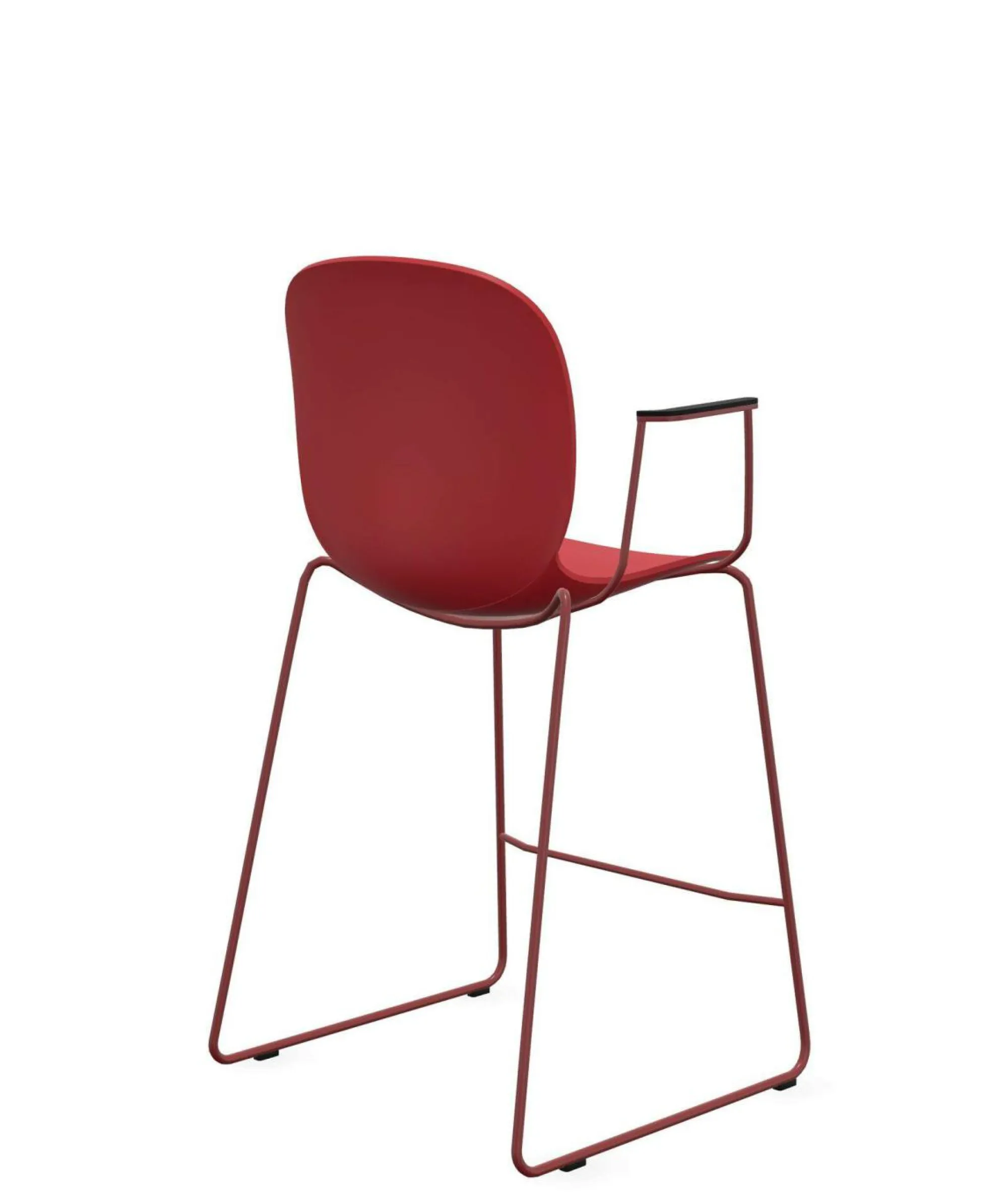 Camif Tabourets>FLOKK Chaise haute empilable avec accoudoirs et pieds luge acier Noor 6090 -