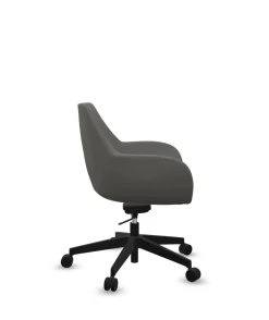Camif Chaises De Bureau>FLOKK Fauteuil de bureau entièrement capitonné piétement 5 branches à roulettes FAN 10Z - - Roulettes pour sol dur