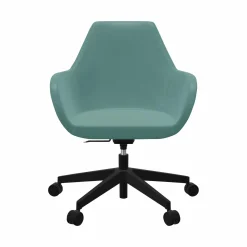 Camif Chaises De Bureau>FLOKK Fauteuil de bureau entièrement capitonné piétement 5 branches à roulettes FAN 10Z - - Roulettes pour sol dur