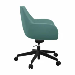 Camif Chaises De Bureau>FLOKK Fauteuil de bureau entièrement capitonné piétement 5 branches à roulettes FAN 10Z - - Roulettes pour sol dur