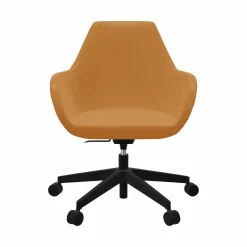 Camif Chaises De Bureau>FLOKK Fauteuil de bureau entièrement capitonné piétement 5 branches à roulettes FAN 10Z - - Roulettes pour sol dur