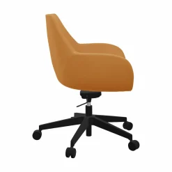 Camif Chaises De Bureau>FLOKK Fauteuil de bureau entièrement capitonné piétement 5 branches à roulettes FAN 10Z - - Roulettes pour sol dur