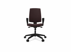 Camif Chaises De Bureau>FLOKK Fauteuil de bureau dossier capitonné et plastique noir avec accoudoirs fixes Raya 21S - - Roulettes pour sol dur
