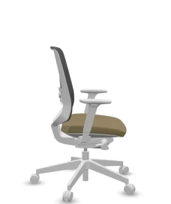 Camif Chaises De Bureau>FLOKK Fauteuil de bureau base grise et dossier résille Light Up 250SL - - Roulettes pour sol dur