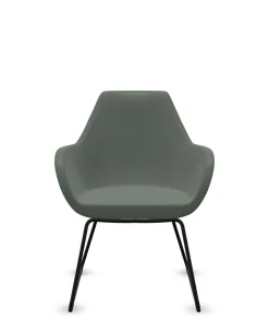 Camif Chaises De Bureau>FLOKK Fauteuil entièrement capitonné pieds luge Fan 10V -