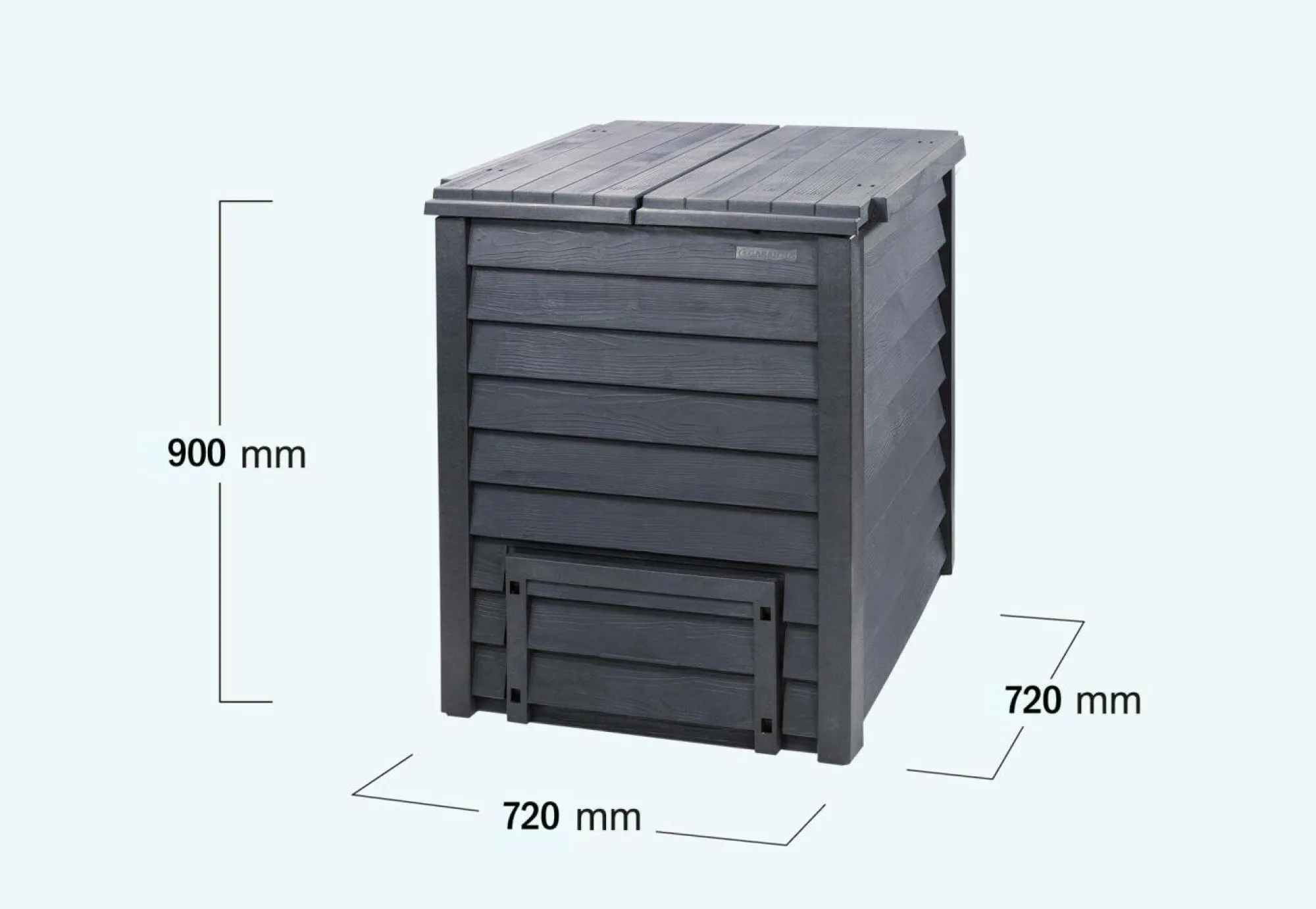 Camif Composteurs>GARANTIA Kit Composteur Imitation Bois 400 L Thermo Wood