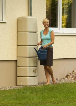 Camif Récupérateurs D'Eau>GARANTIA Kit Récupérateur d'Eau Cuve Murale 300 L Slim Sable