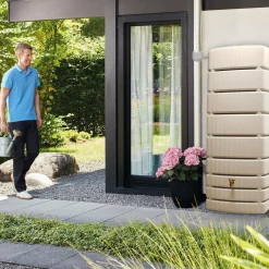 Camif Récupérateurs D'Eau>GARANTIA Kit Récupérateur d'Eau Cuve Murale 500 L Slim Sable