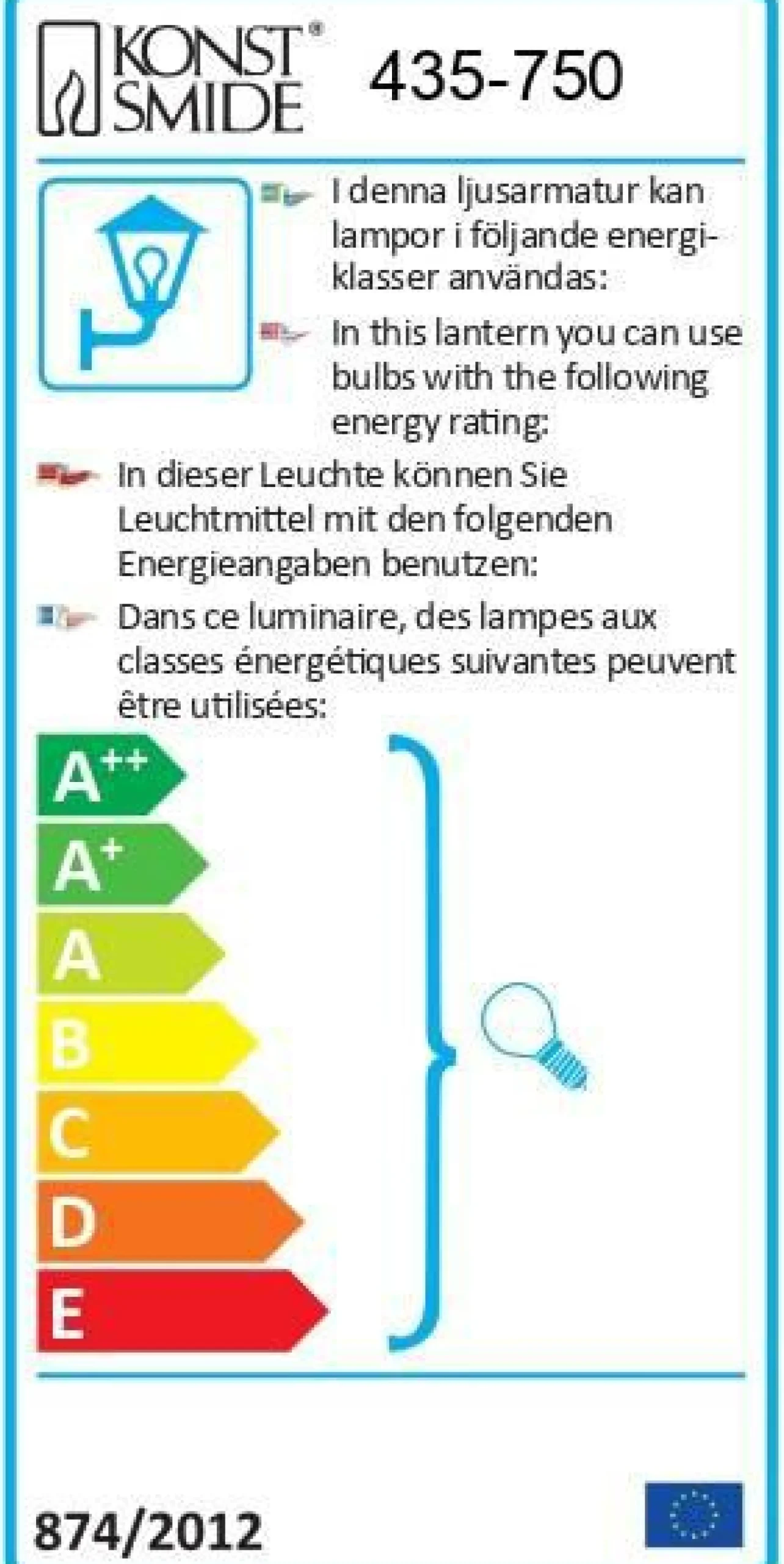 Camif Appliques Murales Extérieur|Éclairage D'Extérieur>KONSTSMIDE Applique Murale Benu Descendante en Aluminium