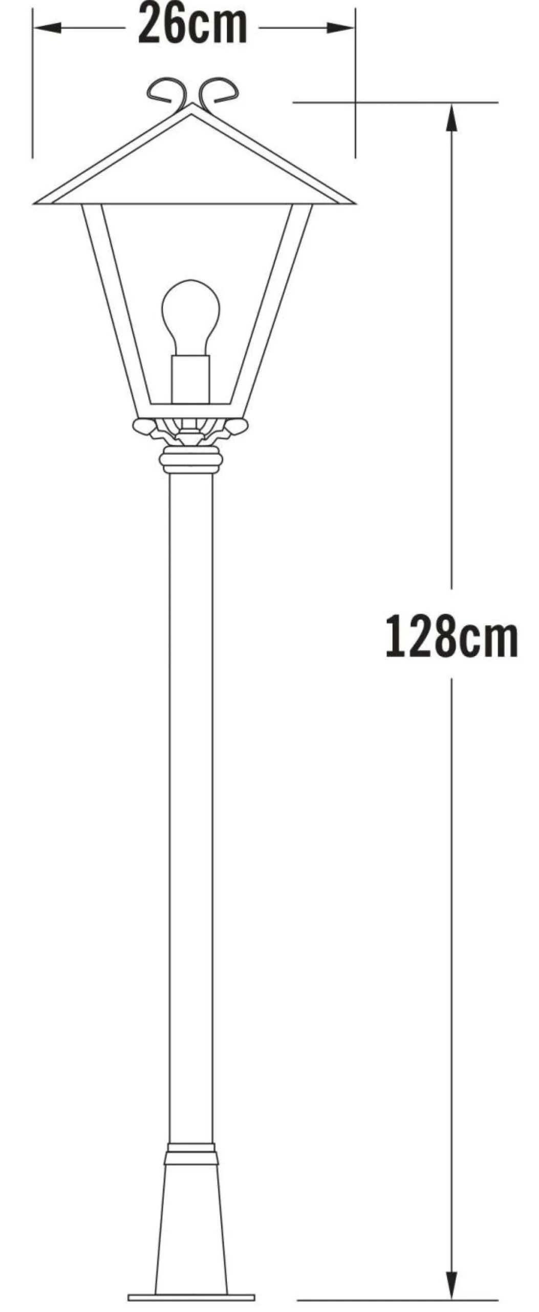 Camif Lampadaires De Jardin|Éclairage D'Extérieur>KONSTSMIDE Borne Lumineuse Benu en Aluminium