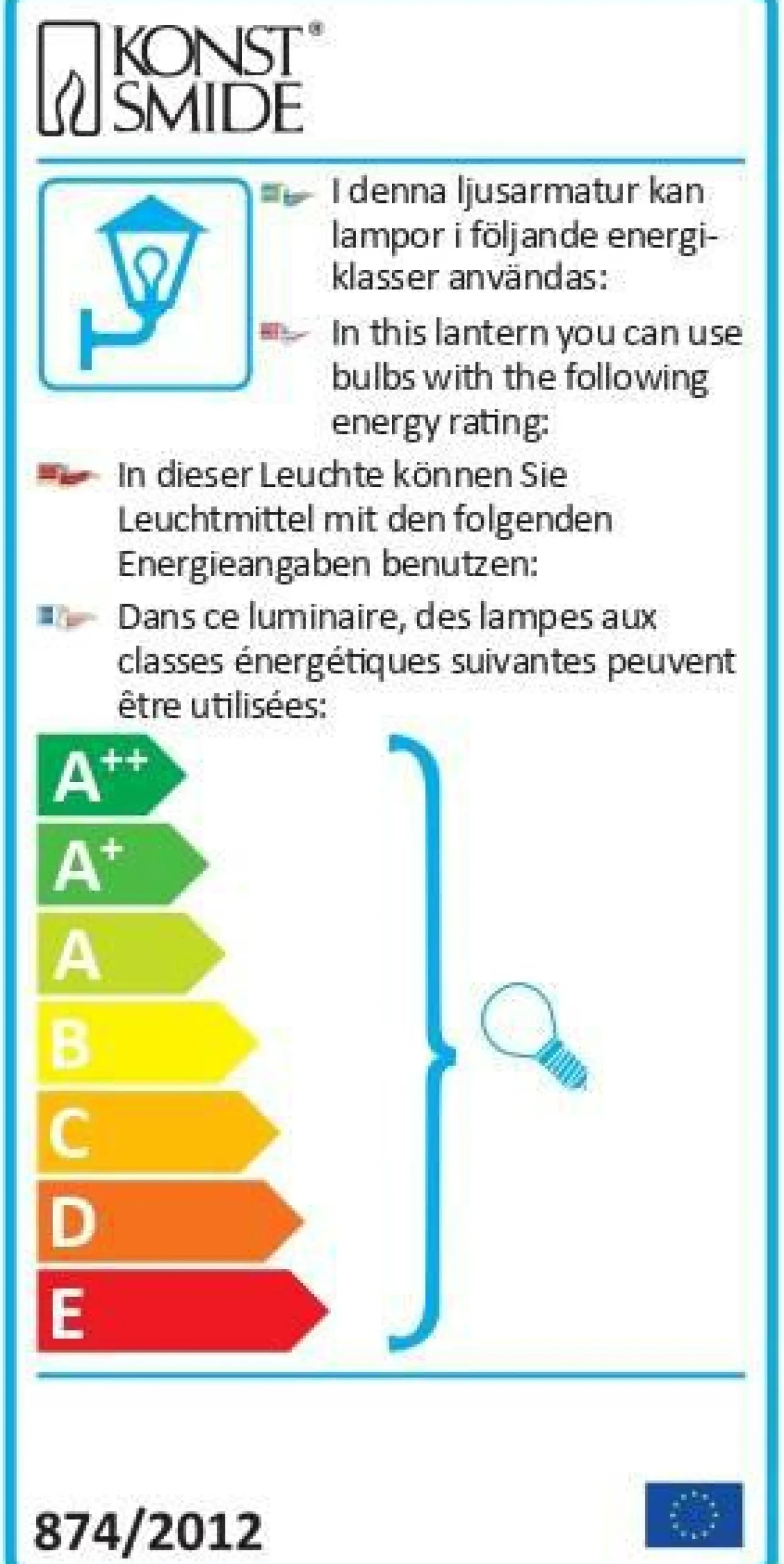 Camif Lampadaires De Jardin|Éclairage D'Extérieur>KONSTSMIDE Lampadaire Heimdal en Aluminium