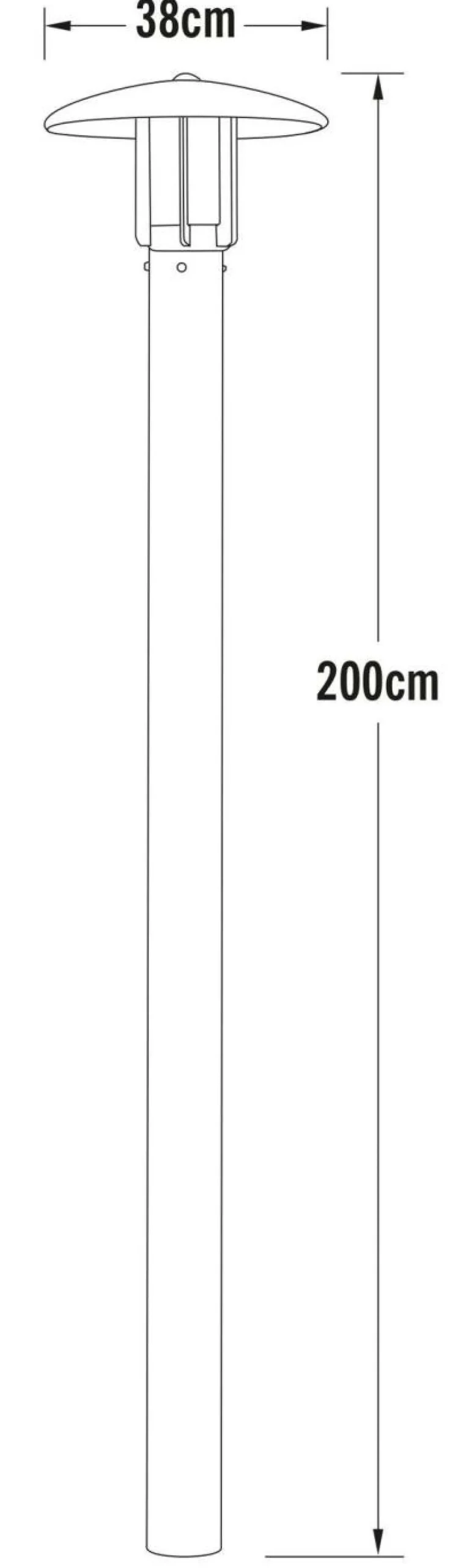 Camif Lampadaires De Jardin|Éclairage D'Extérieur>KONSTSMIDE Lampadaire Heimdal en Aluminium