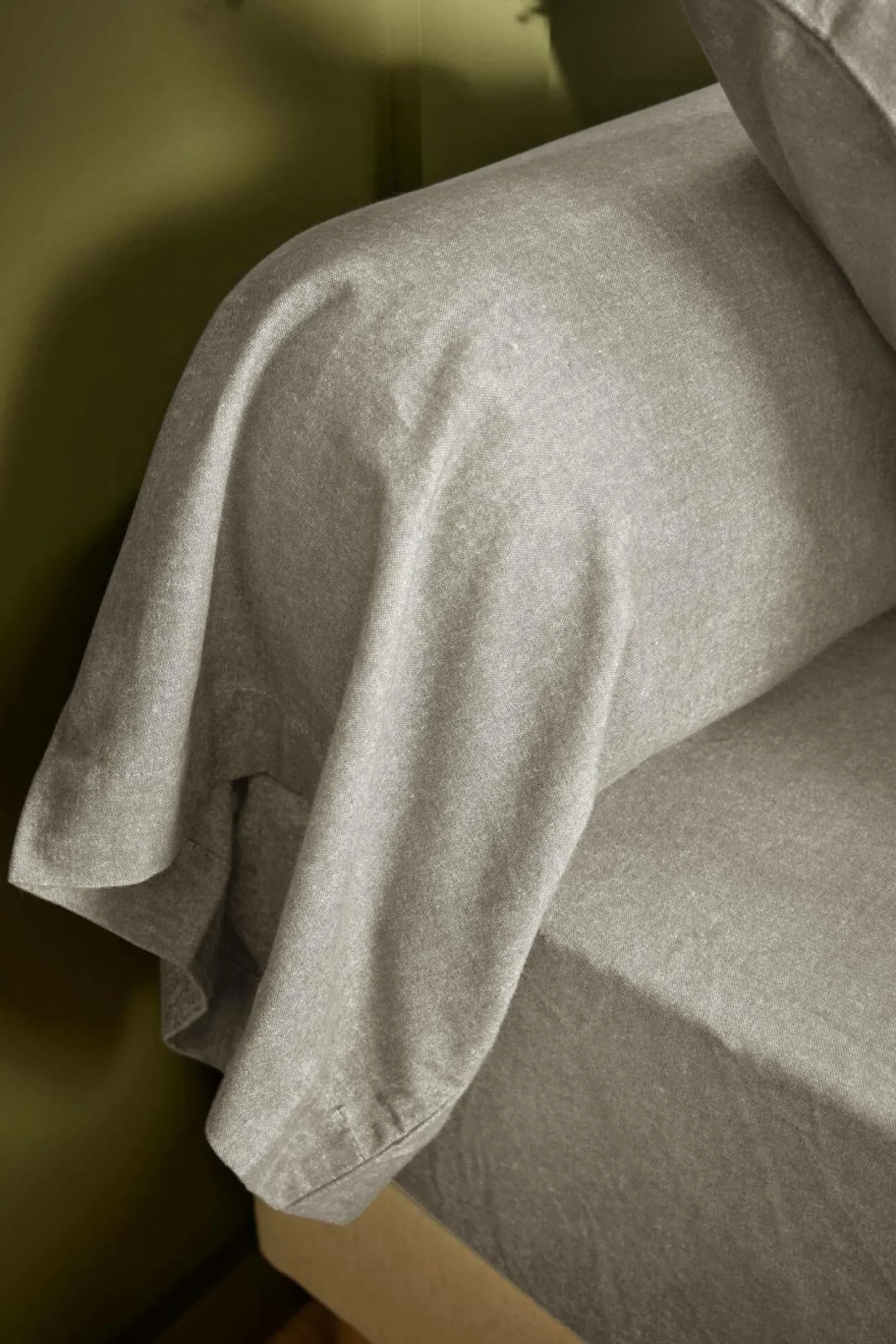 Camif Taies D'Oreiller>LASA HOME Taie de traversin coton flanelle Livia -