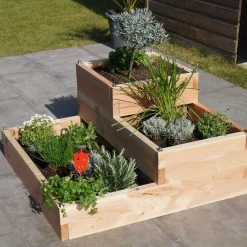 Camif Carrés De Potager>LE CARRE FANTASTIK Carré de Potager 3 Niveaux Effet Graphik Junior en Bois