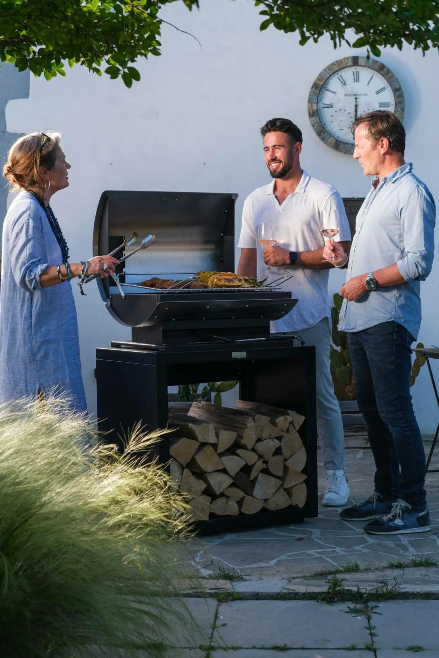 Camif Barbecues>LE MARQUIER Barbecue Le Barbecue Français XL60 Duo en Inox et Acier Noir