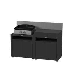 Camif Cuisines D'Extérieur>LE MARQUIER Cuisine d'Extérieur 2 Éléments avec Crédence en Acier -