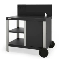 Camif Dessertes Planchas>LE MARQUIER Desserte Allure Duo en Acier Noir et Inox