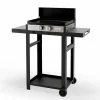 Camif Ensembles Planchas Et Dessertes>LE MARQUIER Ensemble Plancha et Chariot La Plancha Française Gaz Acier Inox