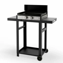 Camif Ensembles Planchas Et Dessertes>LE MARQUIER Ensemble Plancha et Chariot La Plancha Française Gaz Acier Inox