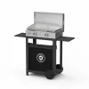 Camif Ensembles Planchas Et Dessertes>LE MARQUIER Ensemble Plancha, Chariot et Couvercle La Plancha Inox Gaz 260