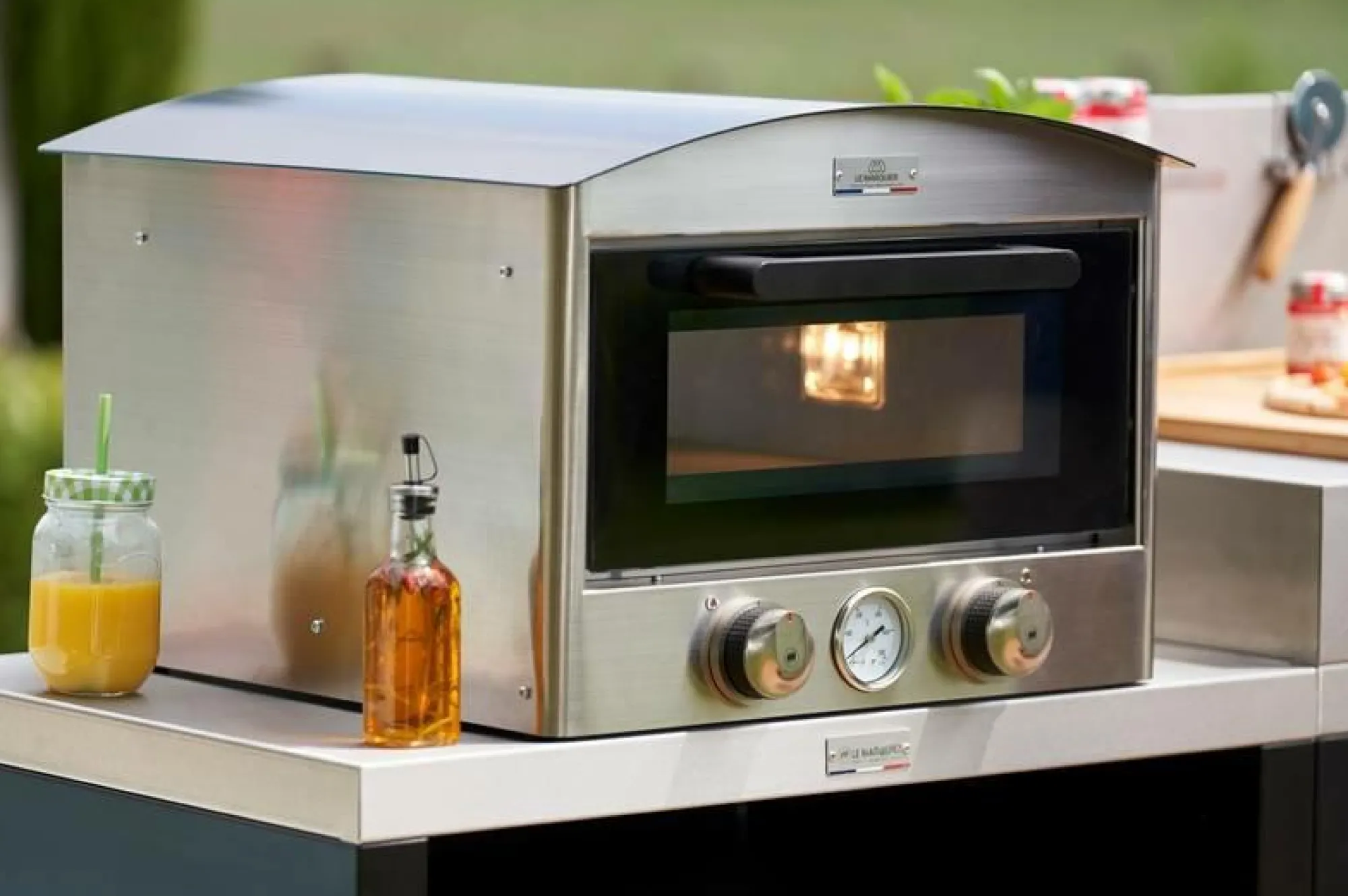 Camif Planchas>LE MARQUIER Four à Pizza Électrique d'Extérieur Signature 450