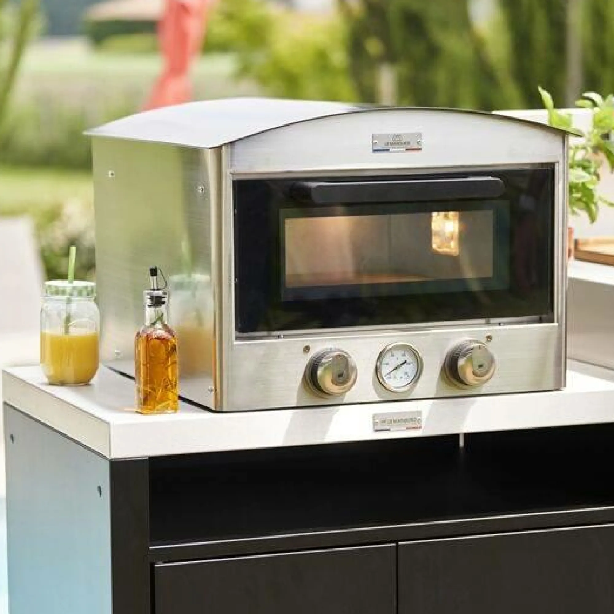 Camif Planchas>LE MARQUIER Four à Pizza Électrique d'Extérieur Signature 450